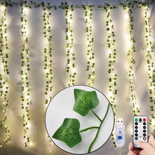 Vine Leaf Curtain Fairy Lights